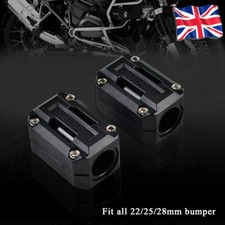 22 25 28mm Crash Bar Bumper Blocks Protective Universal For Motorcycle Motorbike