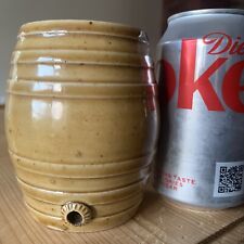 Stoneware Miniature Coopered Barrel Probably For Spirits Novelty or Pub Flask