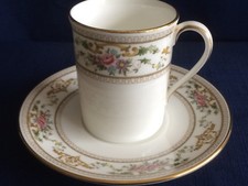 Royal Doulton Alton coffee can & saucer (minor rubbing to cup rim gilt)
