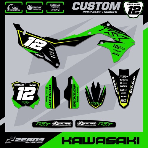 Kawasaki motocross graphics - kawasaki,
