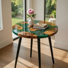 15" Luxury Green Epoxy Resin