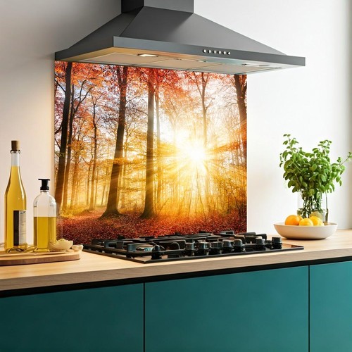 Printed glass kitchen - printed,