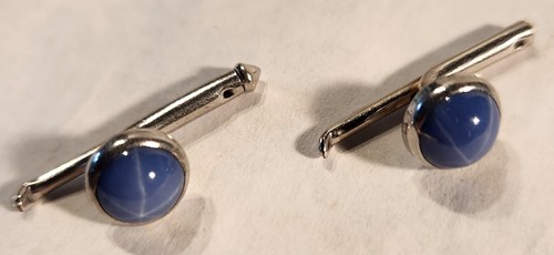 Vintage oval blue - oval, star