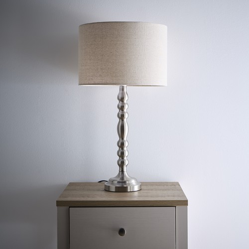 Satin nickel table - table, and