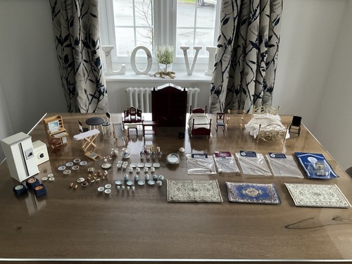 Dolls house furniture - dolls, &
