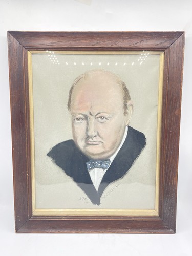 Post ww2 oil pastel a - pastel,