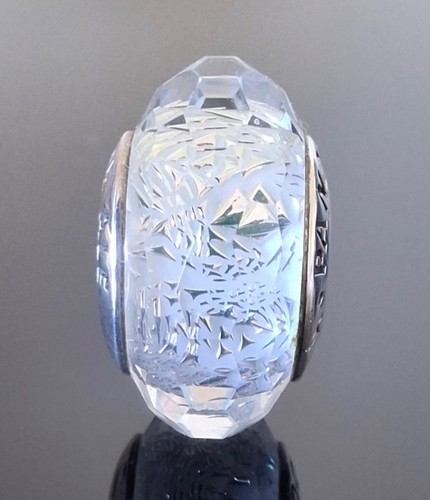 Pandora silver white faceted - white,