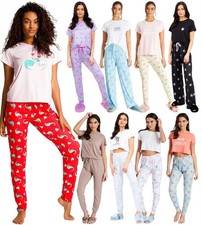 Ladies Long Jersey Pyjamas