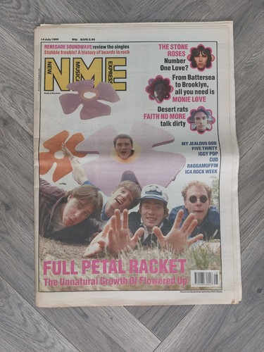 Nme july 1990 flowered - flowered, up