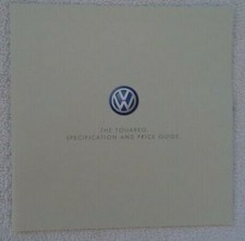 VW TOUAREG Price & Spec. Brochure 2003 -V6,V6 Sport, V8, V8 Sport, 2.5TDi,V10TDi