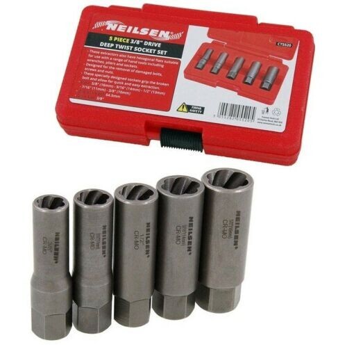 5pc deep twist socket - twist, set