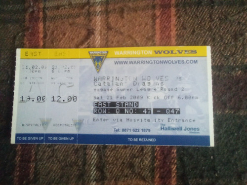 Warrington wolves catalans - warrington,