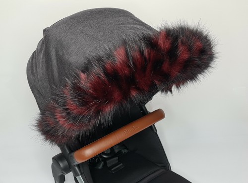 Pram fur hood - fur,