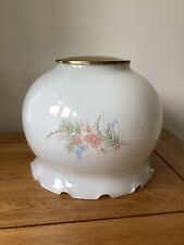 Vintage M&S Floral white Glass