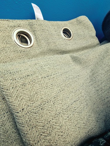 Beige chenille lined - pr,