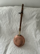 Antique Vintage Copper Bad Warming Pan