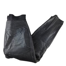 Raberg Motorcycle Trousers Size 56 Mens W34 L29 Black Leather Protective Gear  