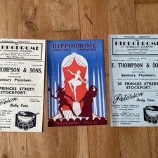 3 HIPPODROME STOCKPORT theatre Programmes