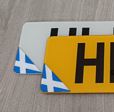 2 x 55mm Scottish Flag Corner