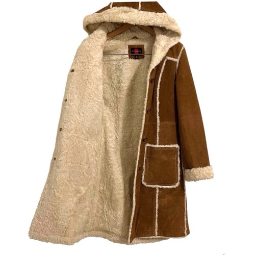 Vintage leather suede coat - vintage,
