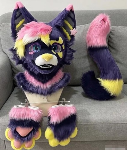 Fursuit long fur husky fox - fursuit,