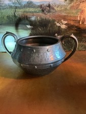 Milk Jug ~ Hammered Pewter ~