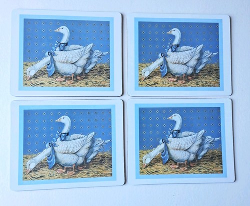 Vintage country geese blue - geese,