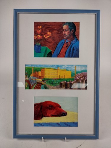 David hockney framed - framed, triple
