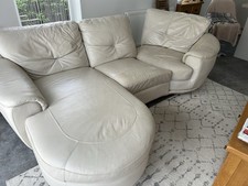 Cream Sofa Leather With Swivel