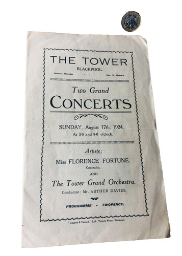 Theatre programme blackpool - theatre,