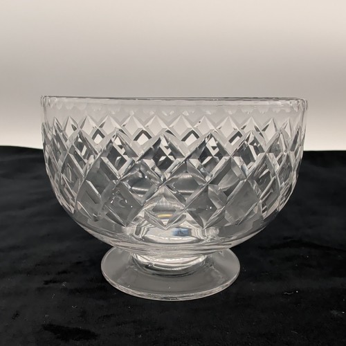Cut crystal footed bowl - cut,