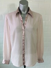 SIZE 12 M&S PALE PINK CHIFFON