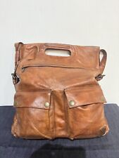 BELSTAFF  Leather Postman bag   Antique Tan Malenotti era made in italy RARE