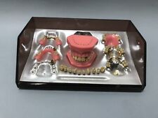 Vintage - Fake Teeth Dental Set 10x Teeth Dental Student Denture Kit Guide | UK