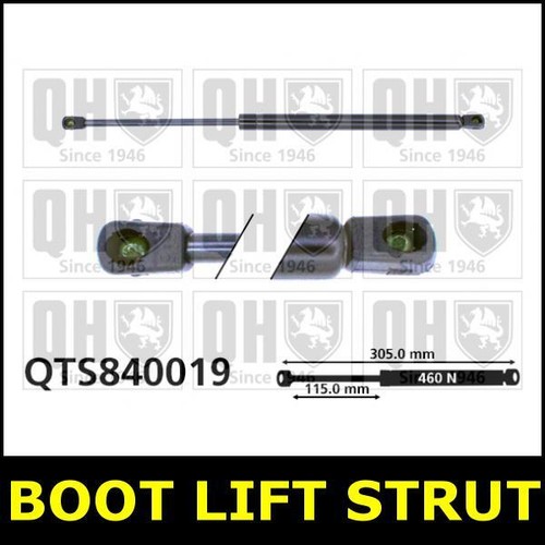 Boot gas strut tailgate for - boot,