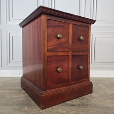Vintage mahogany chest drawers - mahogany,