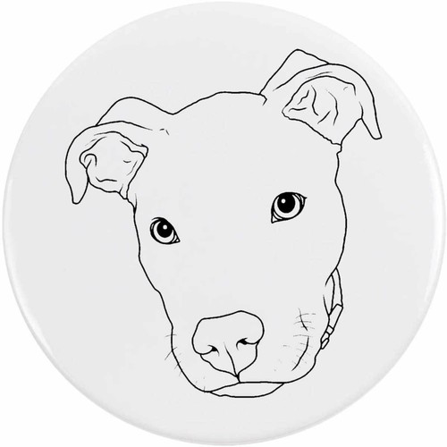 Pit bull terrier button - 'pit, /