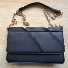 Zara Black Faux Leather Bag