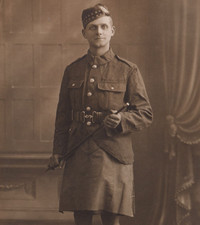 WW1 Scottish Soldier RPPC