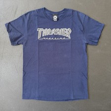 Thrasher Magazine Men's T-Shirt - Navy Blue - Large - Short Sleeve Tee