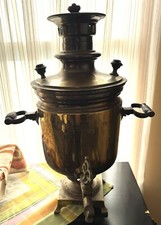 Antique Russian Brass Samovar