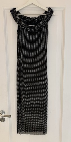 Self portrait black midi dress - black,