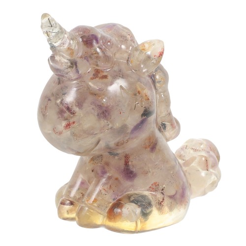 Purple crystal animal statue - crystal,