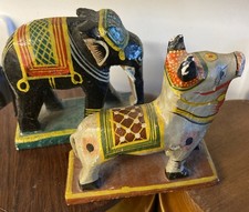 Hand Carved And Painted Indian