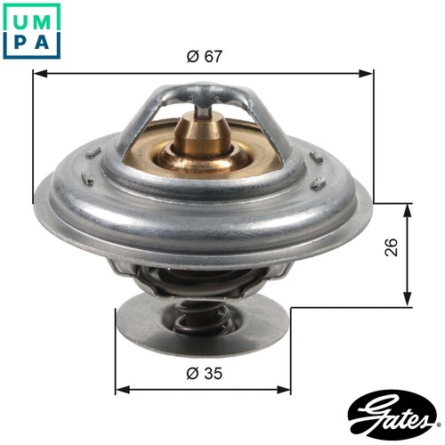 Thermostat coolant th13287g1 - coolant,