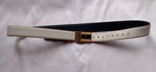Vintage YSL Belt White Blue