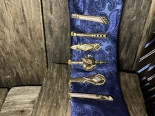 Vintage Damascene Spanish Tie Clip Bundle JOBLOT 