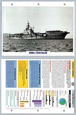 HMS Centaur - 1947 - Aircraft Carriers - Atlas Warships Maxi Card