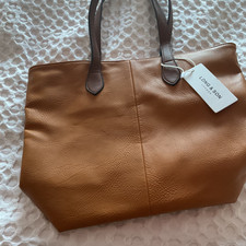 LONG AND SON PVC TAN BAG BNWT