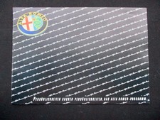 Alfa Romeo Programme Arna 33 90 6 c.1984 12S. A4 German Brochure Brochure 810